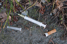 Syringe In Gutter