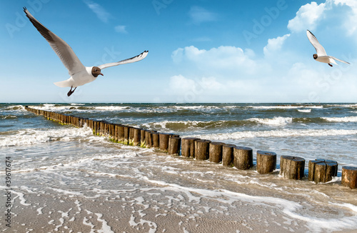 Nowoczesny obraz na płótnie Ostseestrand