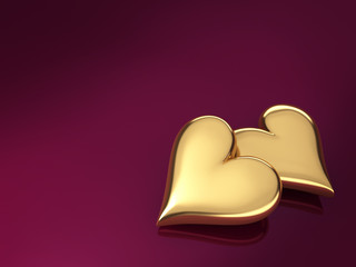 Gold Hearts