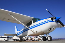 Small Aircraft With Blue Sky
