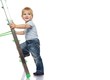 © Nejron Photo - Cute little boy climbing on a ladder.