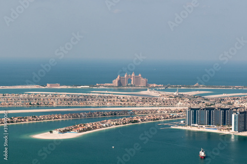 Fotoboard na płycie Sztuczna wyspa palmowa jumeirah i hotel atlantis, dubai, uae