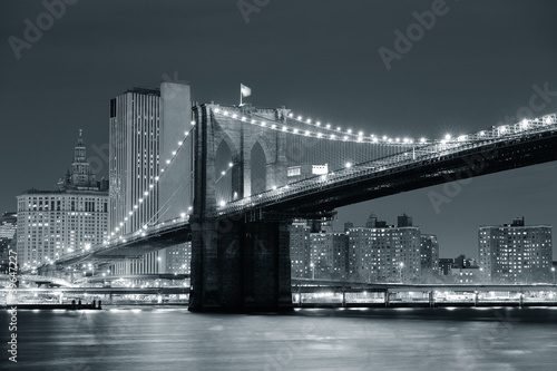 Obraz w ramie New York City Brooklyn Bridge