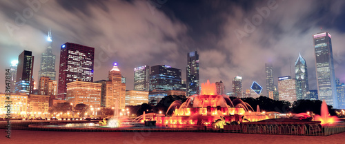 Fotoboard na płycie Panorama chicago