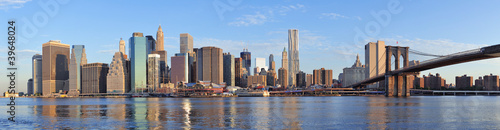 Nowoczesny obraz na płótnie New York City Manhattan downtown