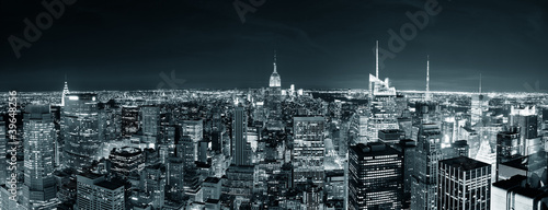 Fototapeta na wymiar New York City Manhattan skyline at night