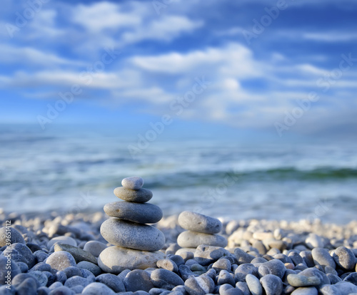 Nowoczesny obraz na płótnie sea and stone