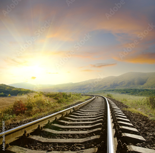 Nowoczesny obraz na płótnie railroad