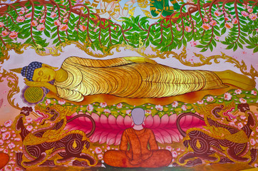 Buddha's Biography: Buddha dying moment