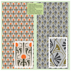 Wall Mural - vector seamless pattern in vintage style