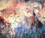 Fototapeta Młodzieżowe - Abstract grunge colorful background