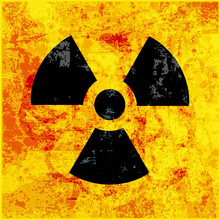 Radioactivity Symbol On Grungy Background