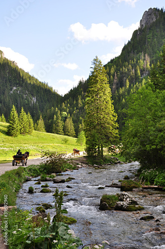 Board z aluminiowym obramowaniem Tatry dolina kościeliska