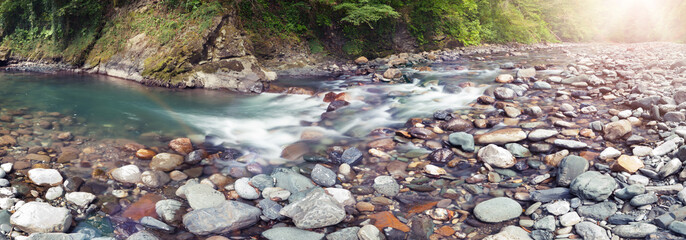 Panoramic view of Sochi river