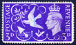Leinwandbild Motiv Postage stamp GB 1946 King George VI