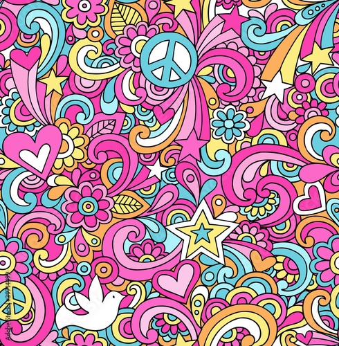 Obraz na płótnie canvas trzyczęściowy "tryptyk" Doodle notatnik bez szwu powtórzyć wektor wzór