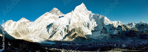 Naklejka samoprzylepna Wieczorny widok na Everest i Nuptse z Kala Patthar