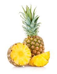 Wall Mural - pineapple with slices