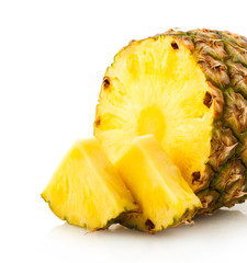 Wall Mural - pineapple with slices