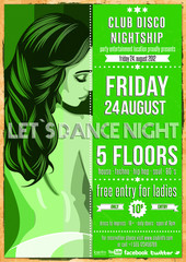 Poster - Retro Sexy Partyflyer