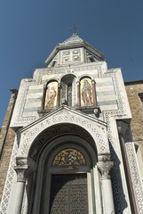 Canvas Print - Tomb in spectacular Cemetery in Florence Italy