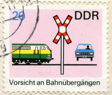 Vintage German Postage Stamp "Traffic Regulation"