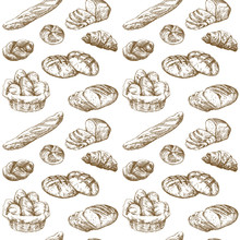 Bread - Seamless Pattern