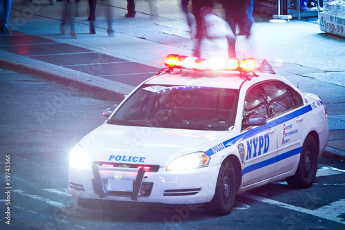Fotoboard na płycie Nypd samochód policyjny
