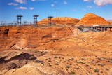 Glen Canyon Dam Electric Power Towers Lines Arizona