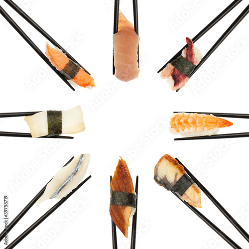 Tapeta ścienna Koło sushi