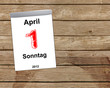 Kalender Holz - 01.04.2012