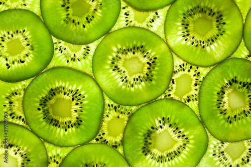 Fototapeta na wymiar Deseń plastry kiwi