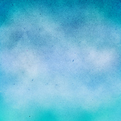 blue sky water color painted background.