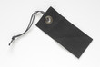 Black fabric tag