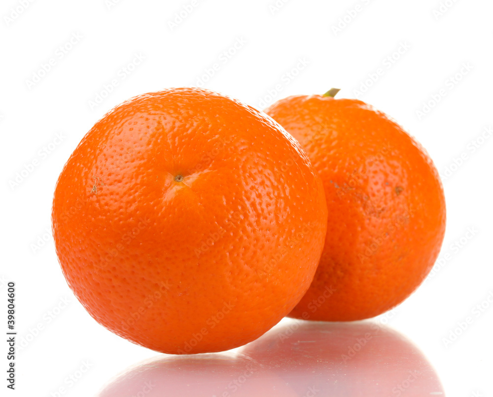 mineola fruits isolated on white