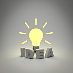 Aufkleber - Idea lightbulb concept