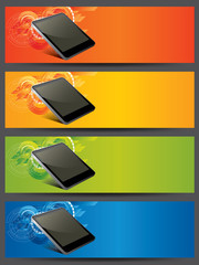 Wall Mural - tablet pc promotion banners
