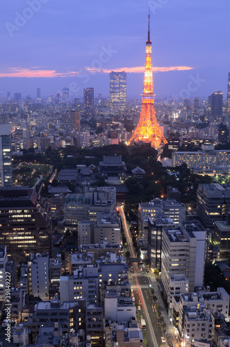 Board z aluminiowym obramowaniem Wieża Tokyo