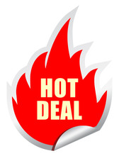 Vector Hot Deal Sticker