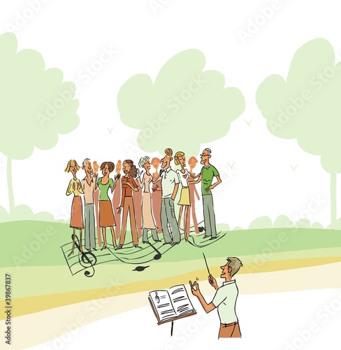 Chorale Illustration Stock Adobe Stock Chorale Illustration Stock Adobe Stock