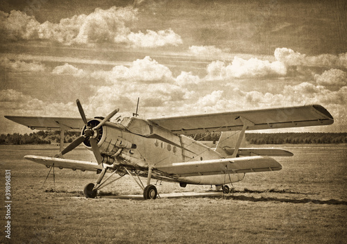 Tapeta ścienna na wymiar Old aircraft, biplane