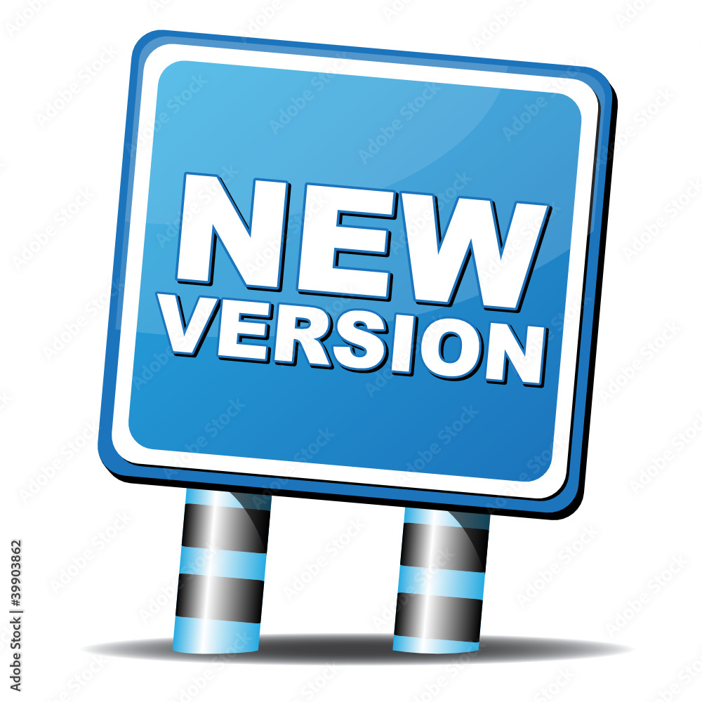NEW VERSION ICON Stock Vector | Adobe Stock