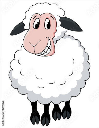 Obraz w ramie Sheep cartoon