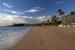 Condos and resorts line famous Kaanapali beach in Maui