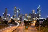 Fototapeta  - Atlanta Skyline above Freedom Parkway