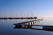 Leinwanddruck Bild Port Maguide,  lac de Biscarosse
