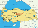 Fototapeta Mapy - Republic of Turkey - vector map