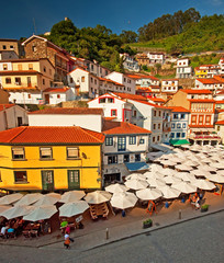 Nice houses in the old town of the city