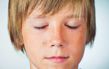 Portrait of young beautiful boy