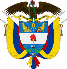 Wall Mural - Coat of arms of colombia